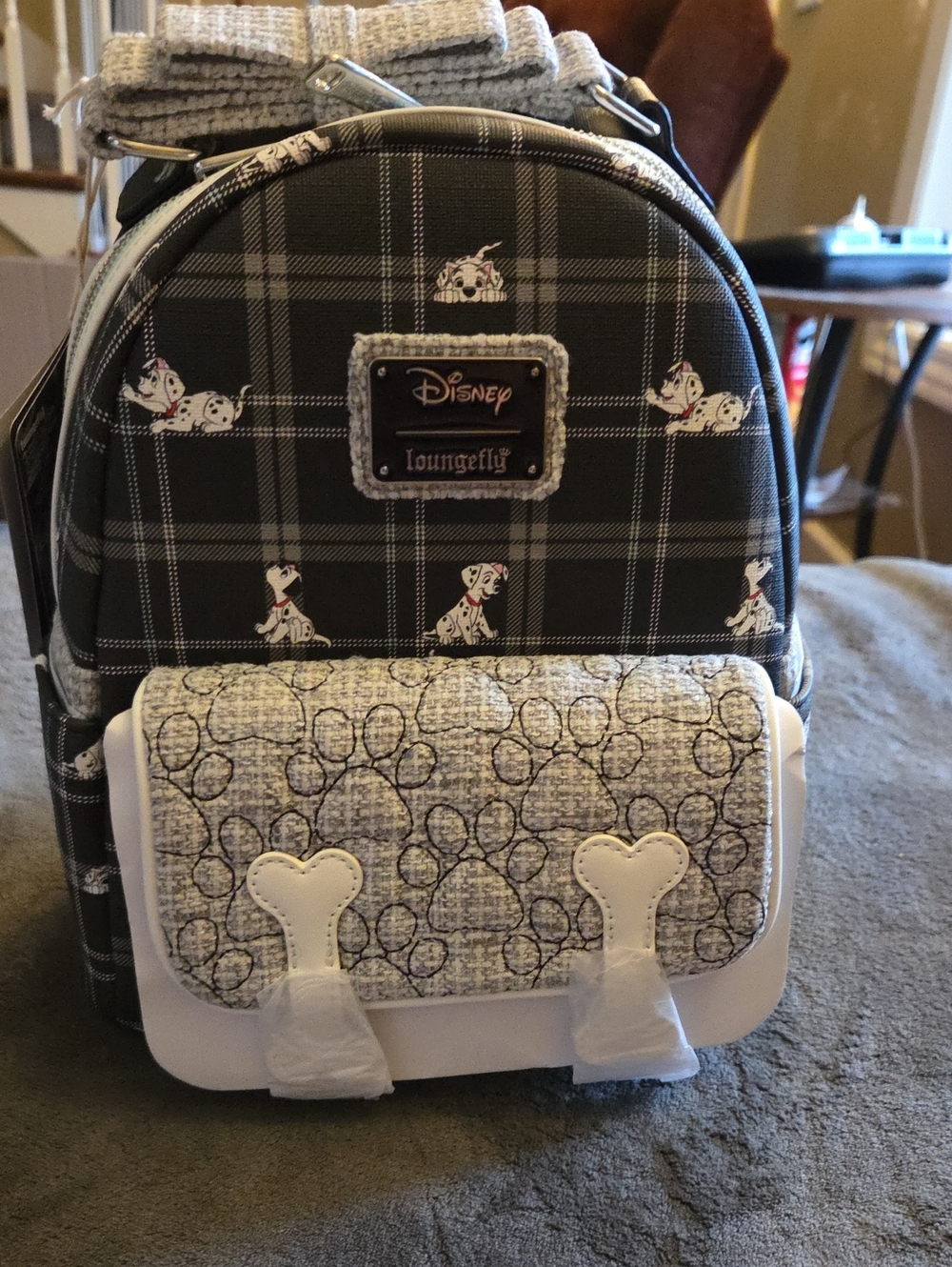 Disney x Loungefly 101 Dalmatians Exclusive Plaid Mini Backpack